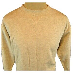 Mens Casual Club Gray Heather Cotton Blend Crewneck Sweatshirt  sz L